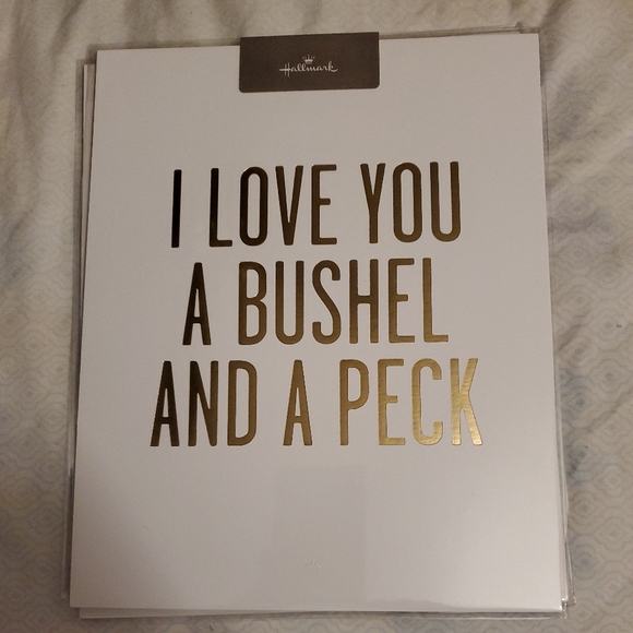 Hallmark "I Love You a Bushel and a Peck" Art Print, 8x10 Wall Decor - Picture 2 of 2